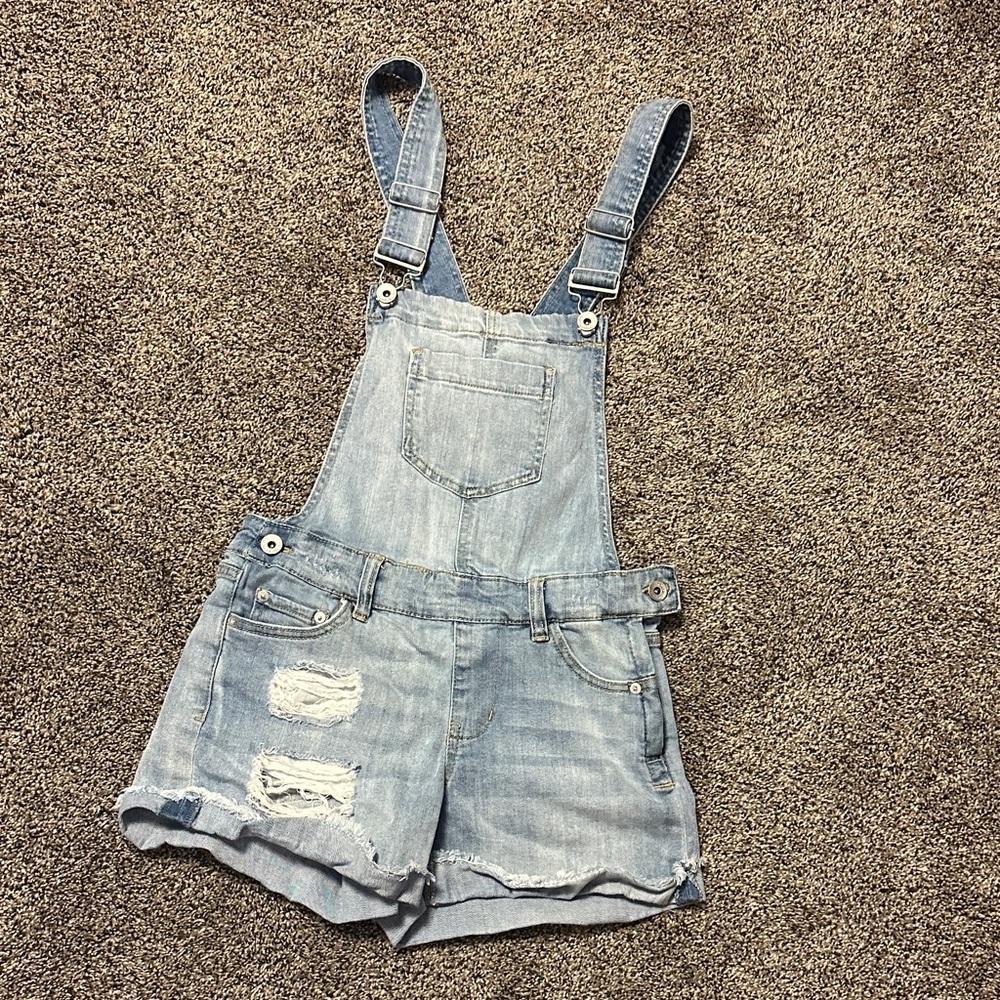 Dollhouse Light Blue Denim Overalls